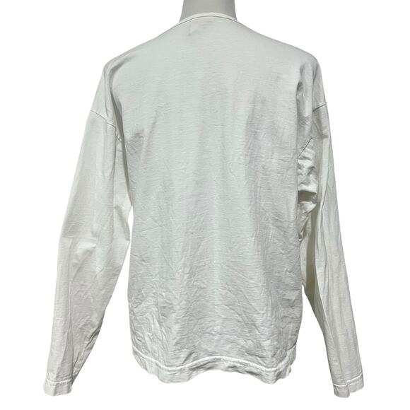 Vintage 90s Y2K Women’s Cat T Shirt Stars Stripes USA Flag Alore Cotton White L - Picture 6 of 9